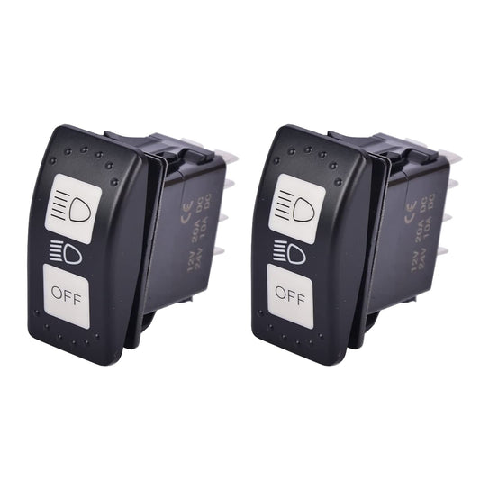 8 Pin Blue LED Light Headlight Switch 710004492 Compatible with an-AM Maverick X3 Defender Maverick Trail and Sport, Replace 710004492, Plug and Play