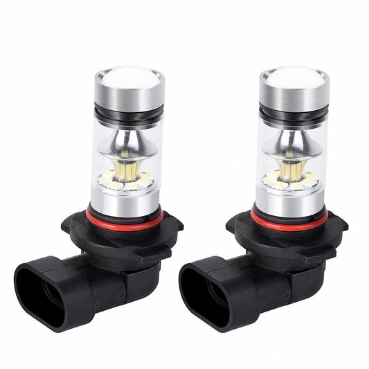 2PCS 9005/9006 LED Headlight Bulbs Fog Light Bulb, High and Low Beam Lights 12V 100W, 6500K Daytime Running lights, Front Light Replacement Kit for Most Vehicles (White)